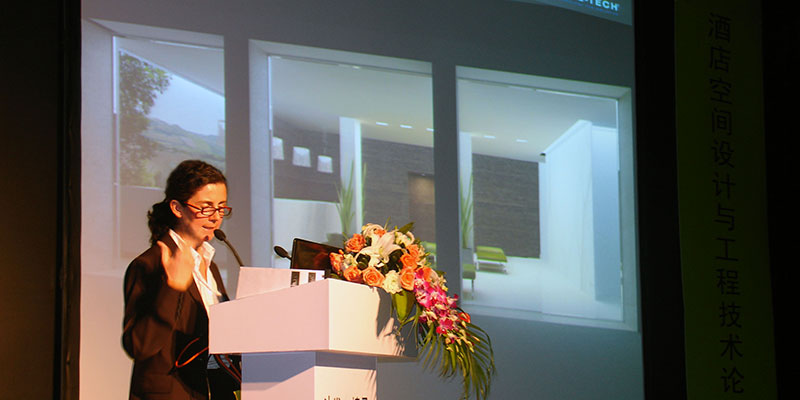 Arch. Chiara Cantono as a speaker at 'International Hospitality Design & Engineering Forum 2013'
